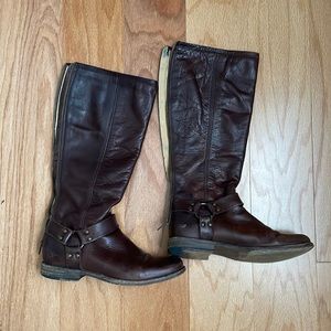 Veronica Harness Leather Frye Boots
